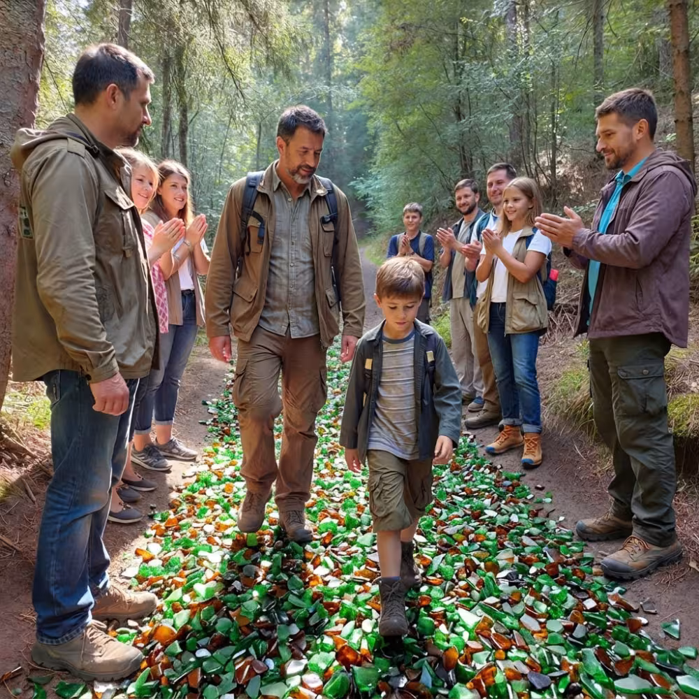 Přechod přes střepy